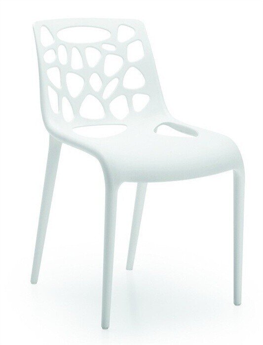 Silla EDEN, polipropileno blanco*