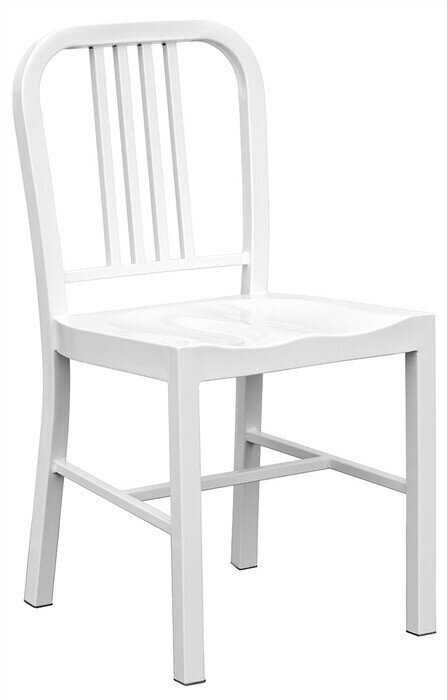 Silla NAO, acero, blanca