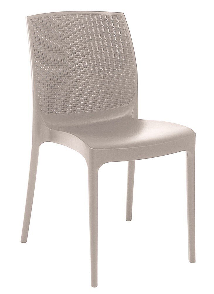 Silla BORA, polipropileno color yute
