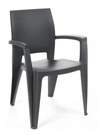 Sill�n ELEN, apilable, polipropileno antracita