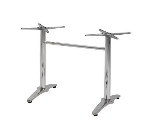 Mesa ROMA, aluminio, base rectangular tapa 120 x 80 cms. Color a elegir, Tableros 120x80 cms: WERZALIT SM - NEGRO 55