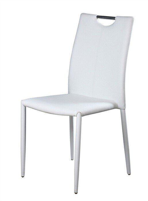Silla EDITH, apilable, similpiel blanca Silla EDITH, apilable, similpiel blanca