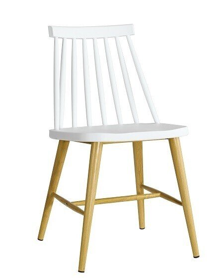 Silla CAMUS, metal, blanca