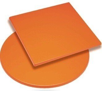 Tablero de mesa Werzalit Alemania, NARANJA 326, 70 x 70 cms*