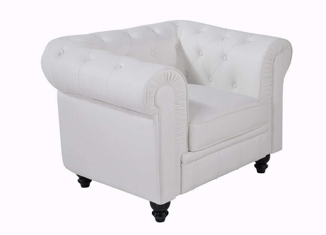 Sill�n CHESTER, similpiel blanca