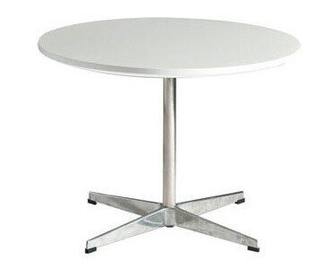 Mesa SW-REBL, baja, cromada, blanca, 60 cms