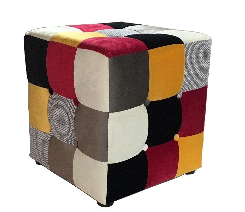 Puff MELANIA, tejido patchwork Puff MELANIA, tejido patchwork