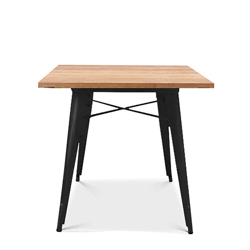 Mesa TOL, acero, negra, madera, 80x80 cms Mesa TOL, acero, negra, madera, 80x80 cms