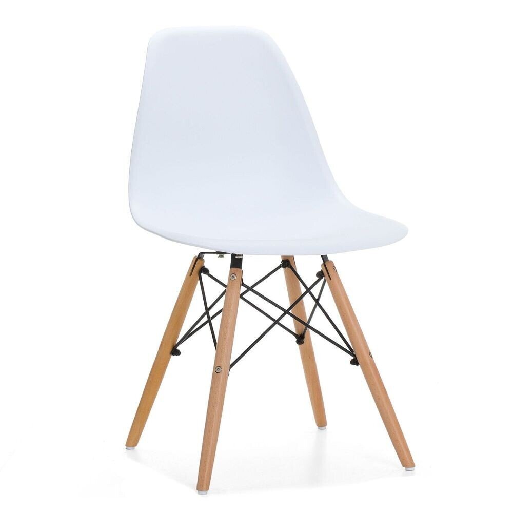 Silla TOWER PP ( SU), madera, polipropileno blanco