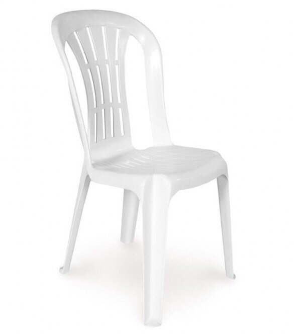 Silla CANARIAS, monoblock, apilable, blanco