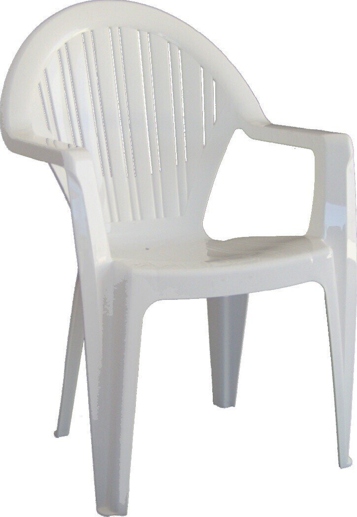 Sill�n VITO, monoblock, apilable, blanco