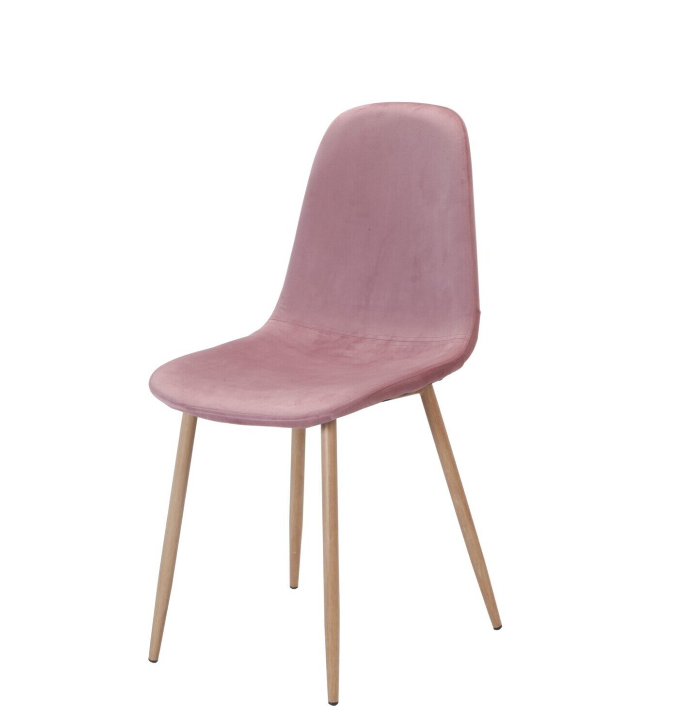 Silla EPOQUE, metal, terciopelo rosa