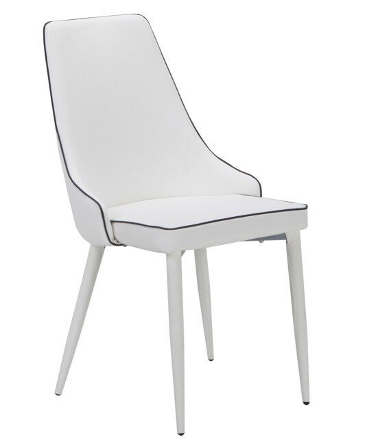 Silla ISSABEL, metal, similpiel blanca Silla ISSABEL, metal, similpiel blanca