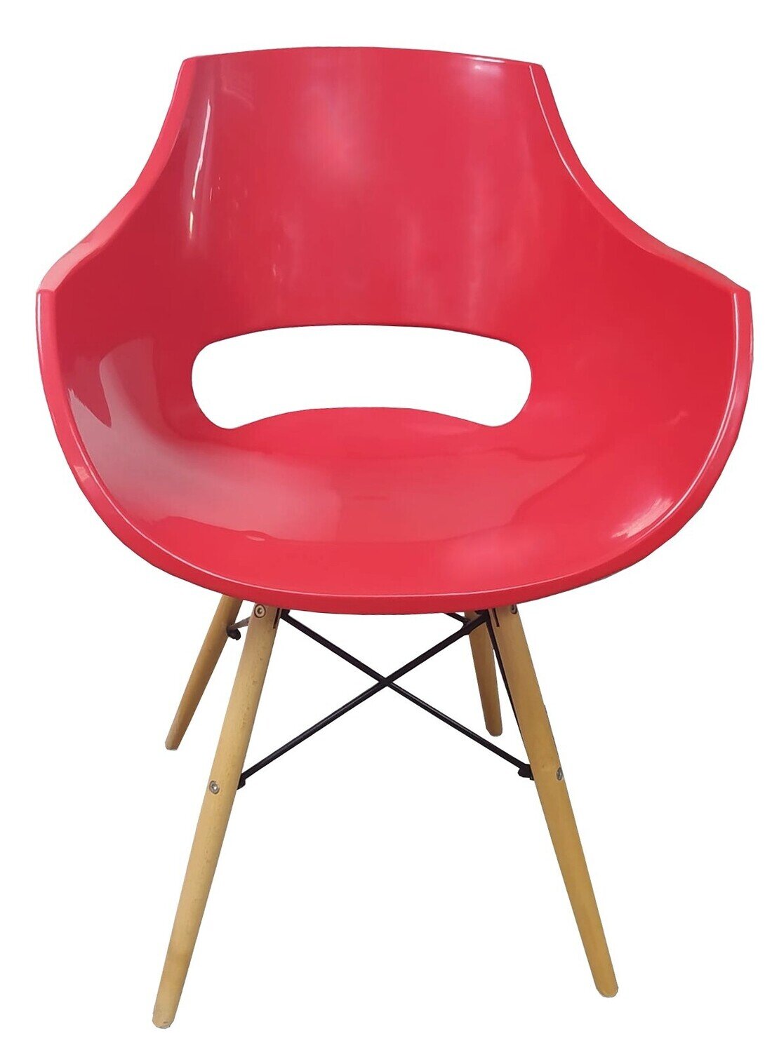 Sill�n CUBA, madera, carcasa ABS rojo