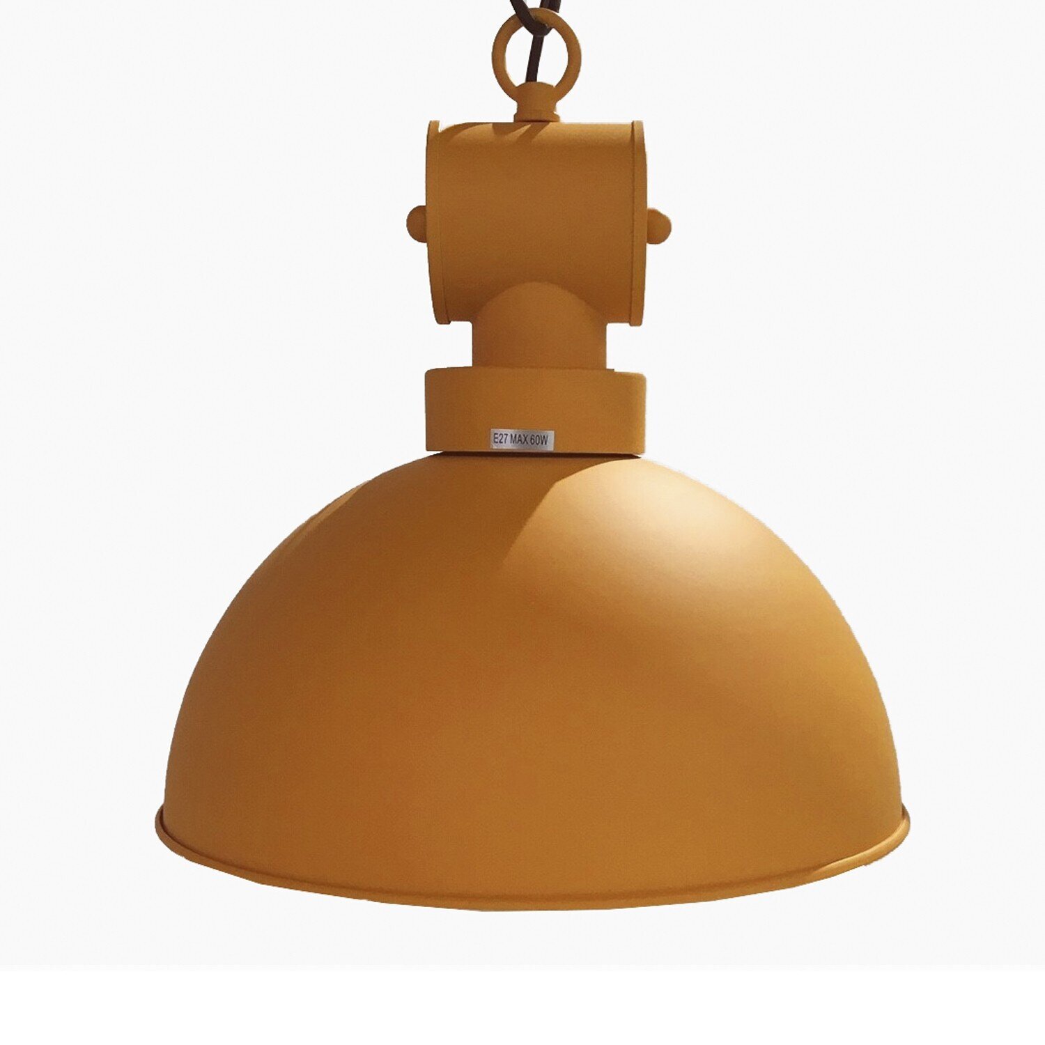 L�mpara DESV�N, colgante, metal, pantalla naranja mate