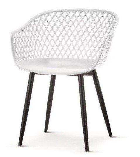 Sill�n BELINDA, metal, polipropileno blanco Sill�n BELINDA, metal, polipropileno blanco