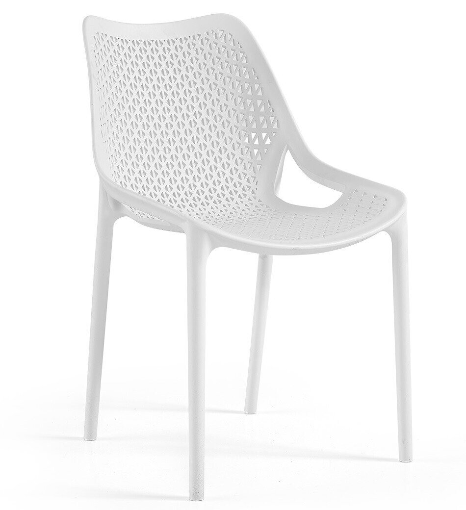 Silla BILL, apilable,  polipropileno blanco*