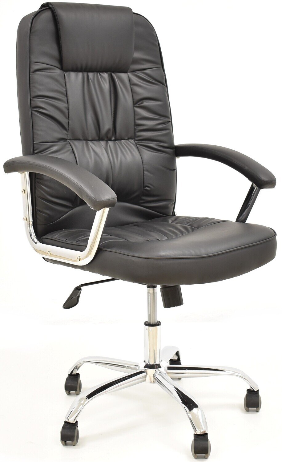 Sill�n de oficina PAOLO, alto, gas, basculante, similpiel negra