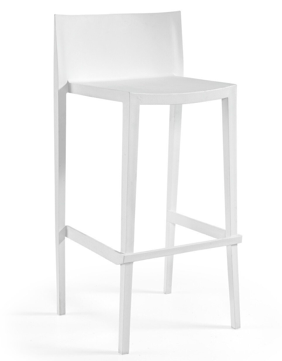 Taburete SUNNY 99, apilable, polipropileno blanco