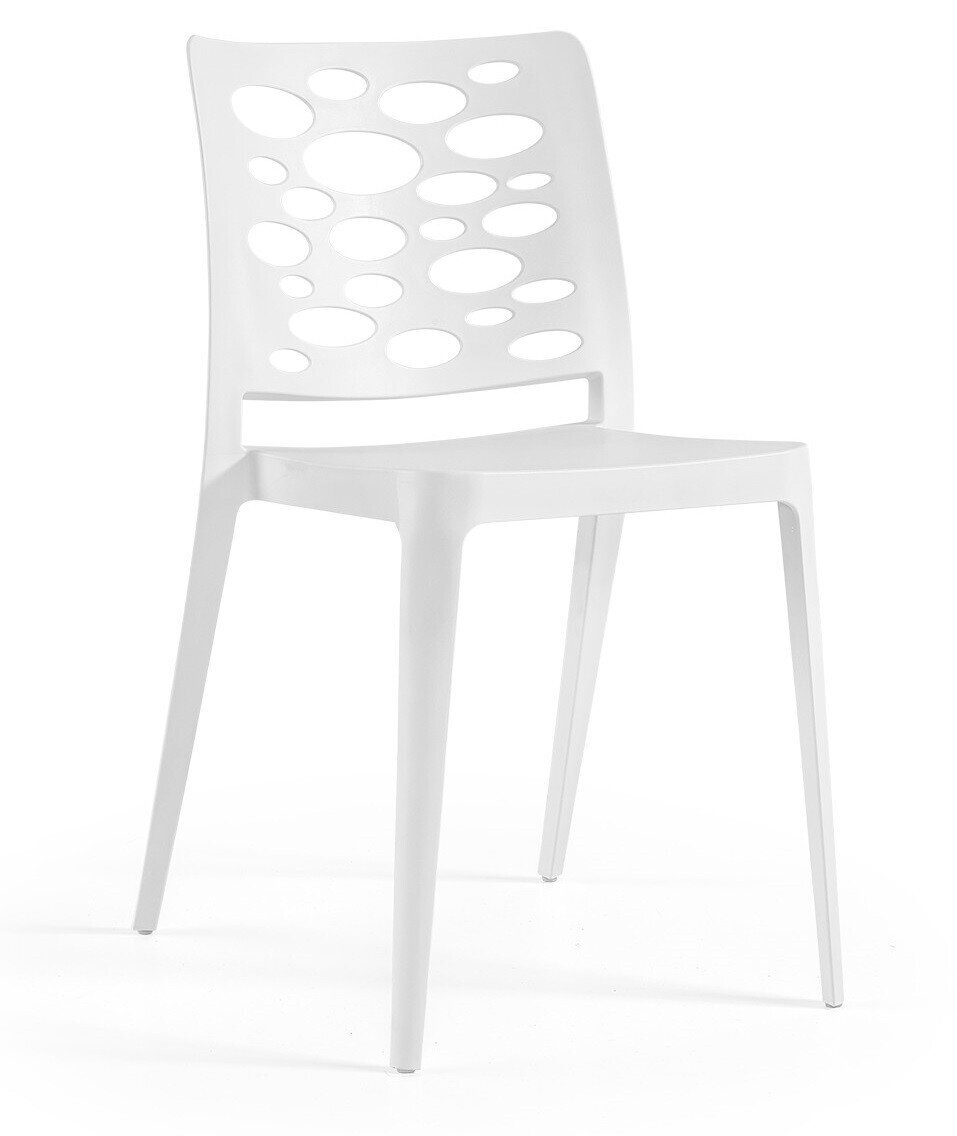 Silla VENECIA, apilable,  polipropileno blanco*