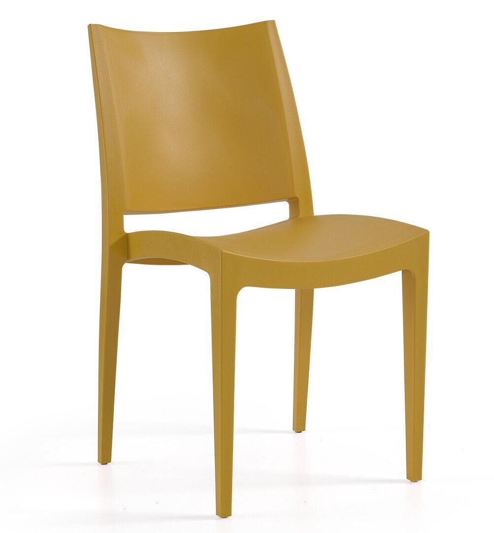 Silla BEYBE, apilable, polipropileno mostaza Silla BEYBE, apilable, polipropileno mostaza