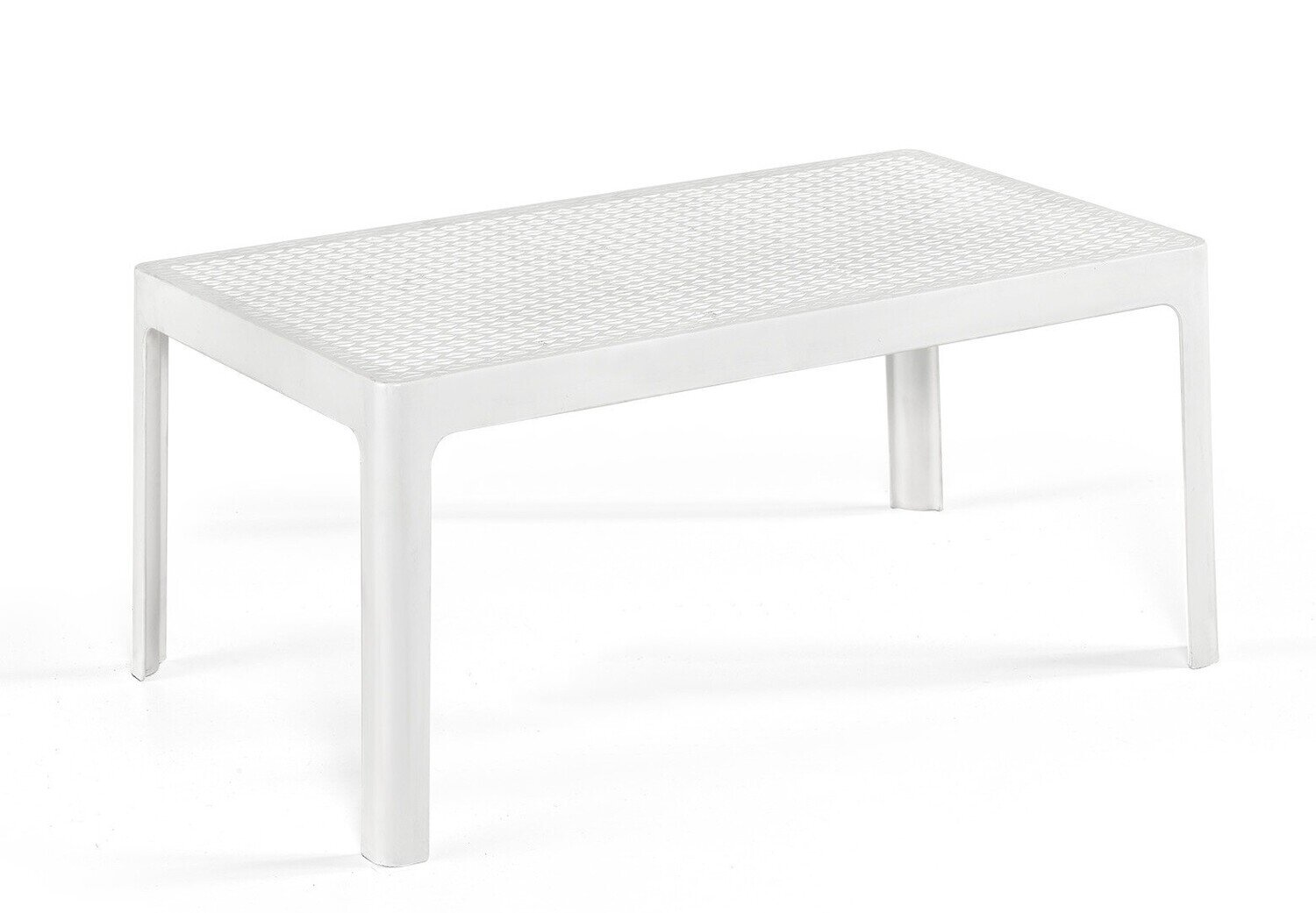 Mesa BILL, baja, polipropileno blanco, 90 x 50 cms