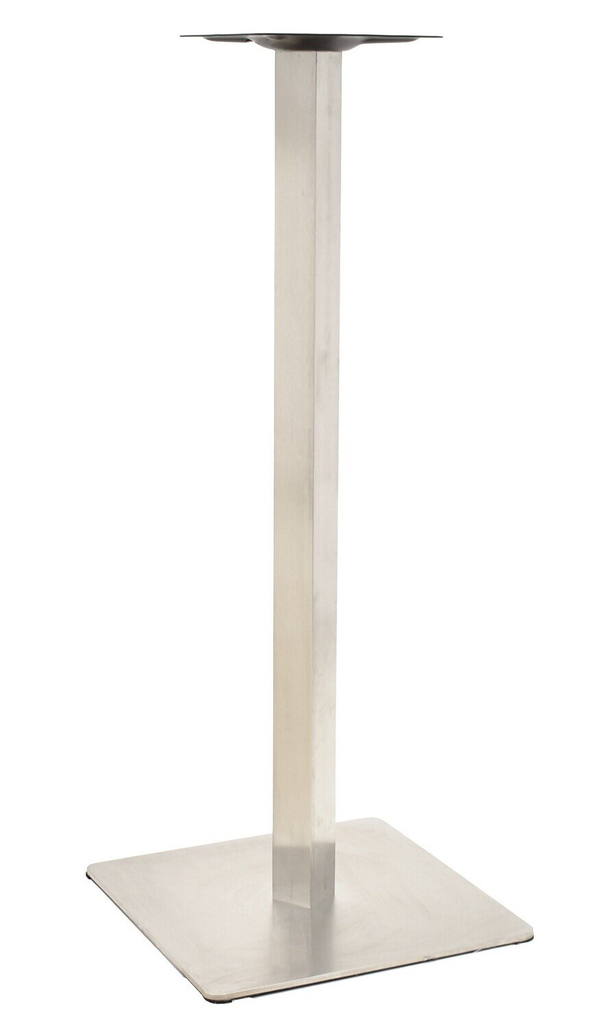 Base de mesa COPACABANA, alta, acero inoxidable, base de 45 x 45 cms, altura 110 cms