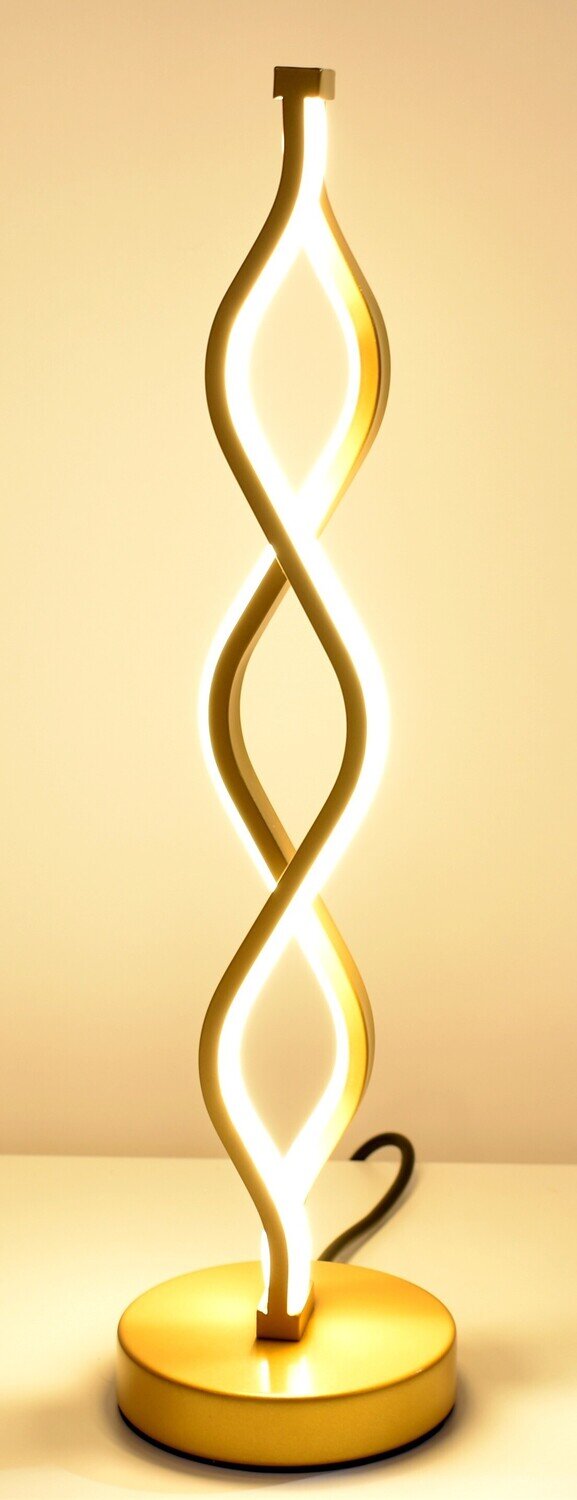 L�mpara THORNE, sobremesa, dorada, led 24 w