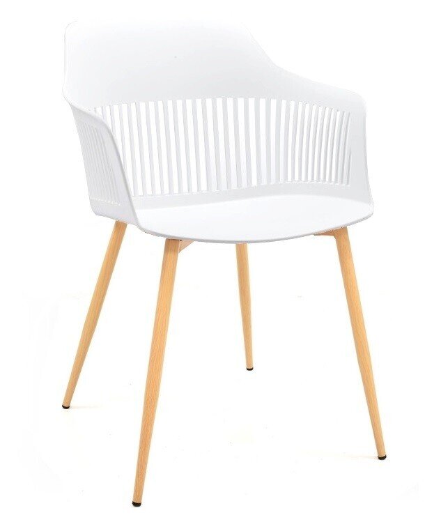 Sill�n ALCAZABA, metal, polipropileno blanco Sill�n ALCAZABA, metal, polipropileno blanco