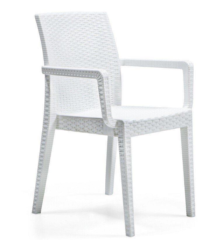 Sill�n GLADY, apilable, polipropileno blanco