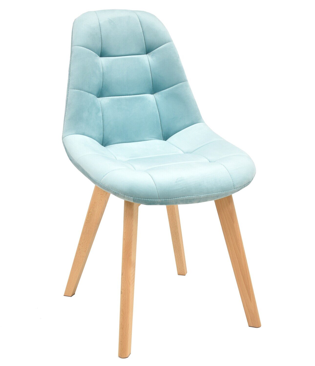 Silla LORENA, madera, tapizada velvet verde agua Silla LORENA, madera, tapizada velvet verde agua