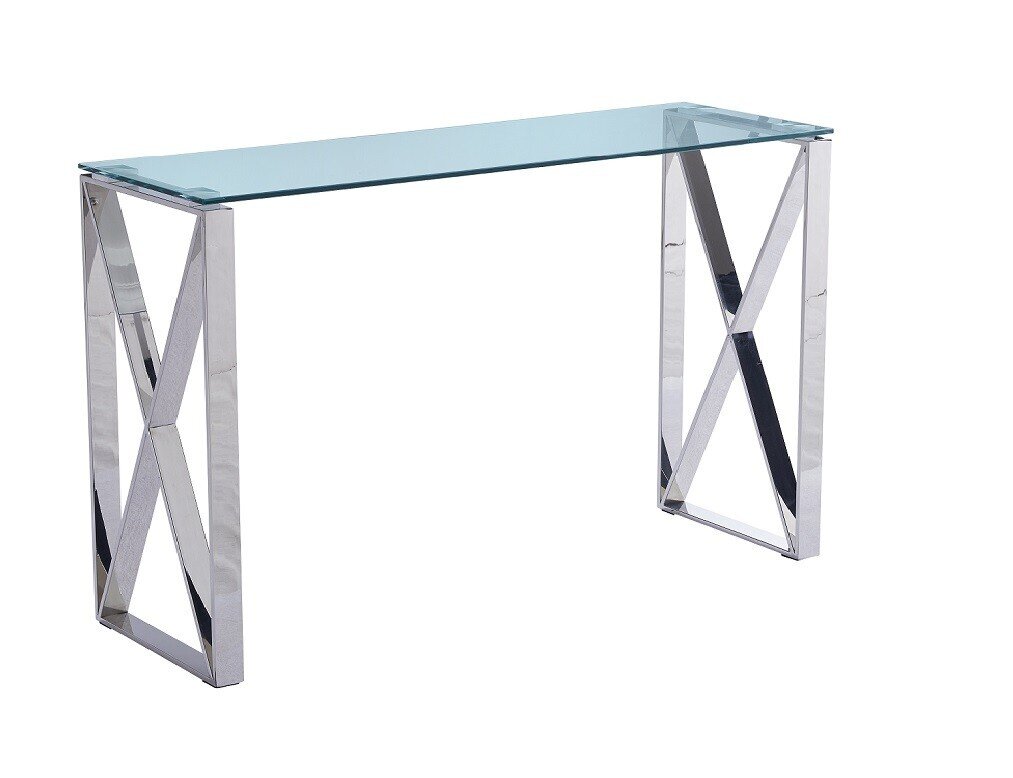 Consola Mesa VENUS, acero inoxidable, cristal, 120x40 cms Consola Mesa VENUS, acero inoxidable, cristal, 120x40 cms