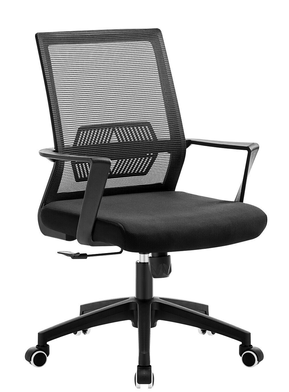 Sill�n de oficina RISLEY, negro, malla y tejido negro