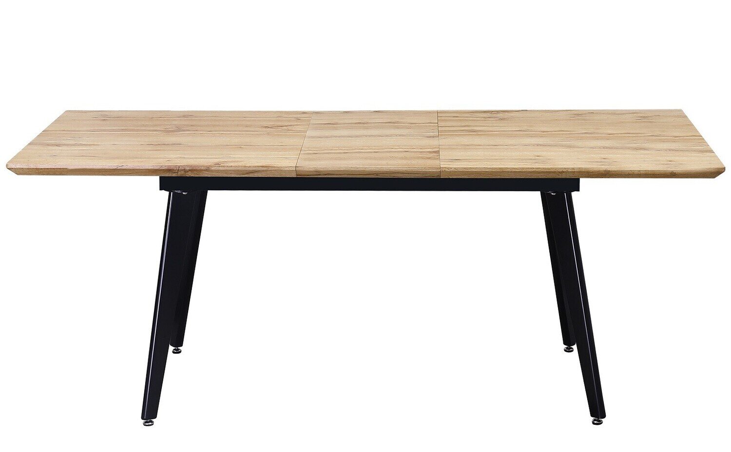 Mesa DEBOD, extensible, metal, madera,160 ~ 200 x 90 cms