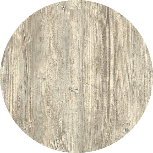 Tablero de mesa Werzalit-Sm, PONDEROSA BLANCO 178, 60 cms de di�metro*.