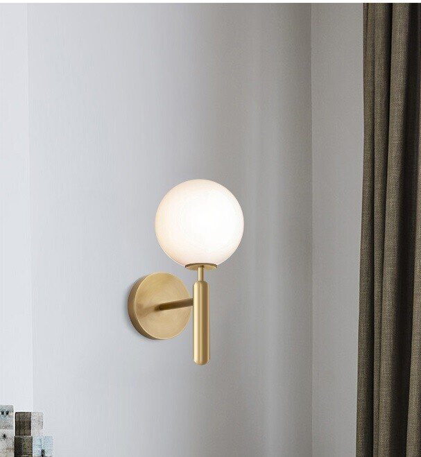 L�mpara PORTIA, aplique, metal, tulipa blanca L�mpara PORTIA, aplique, metal, tulipa blanca