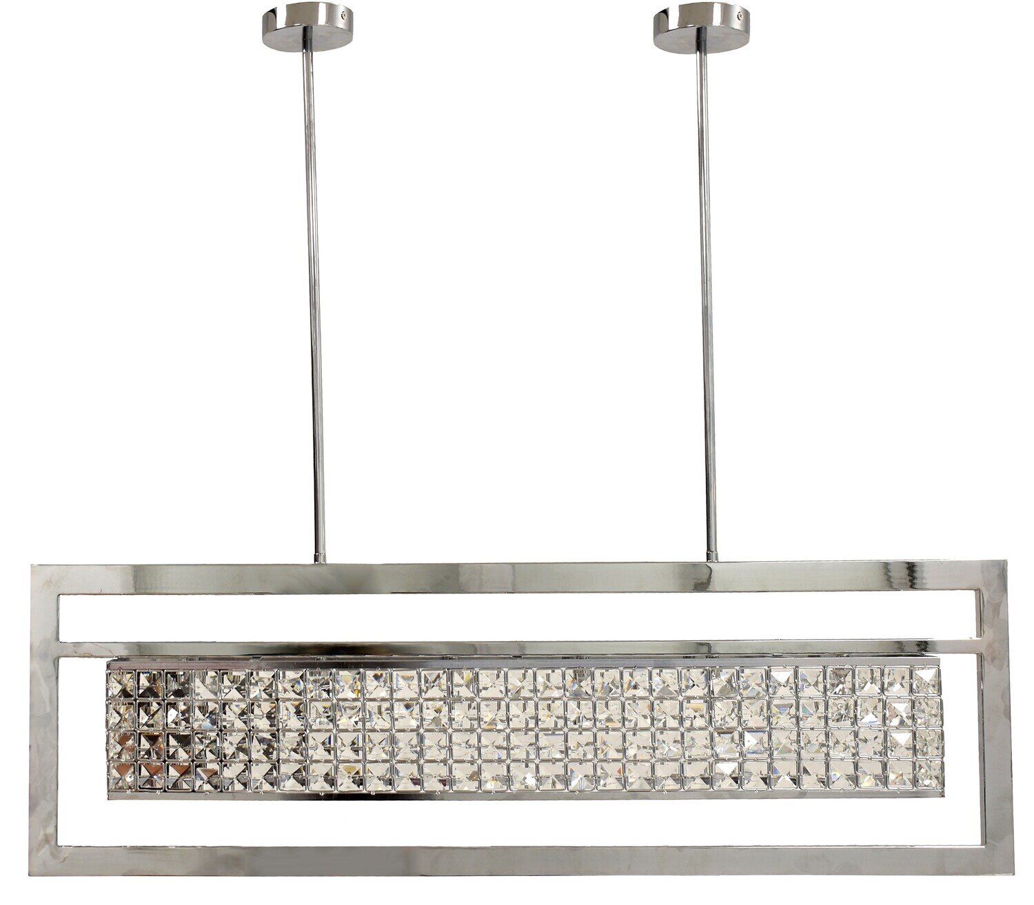 L�mpara ATRIA, colgante, metal, cristal