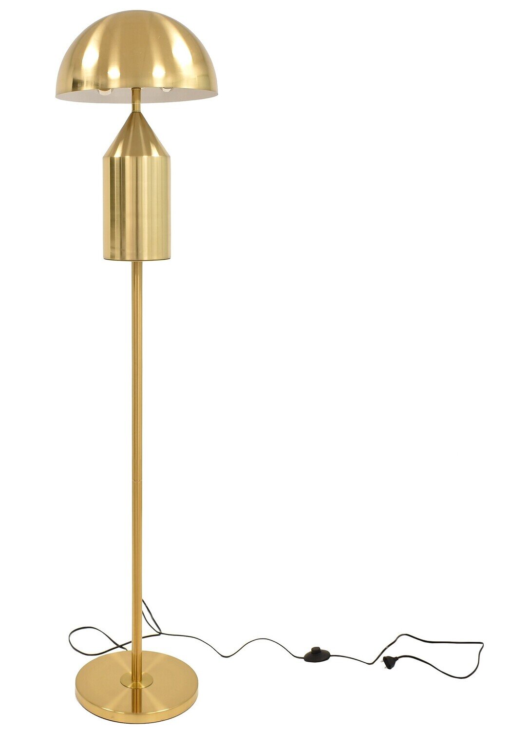 L�mpara MACAO, de pie, metal, dorada