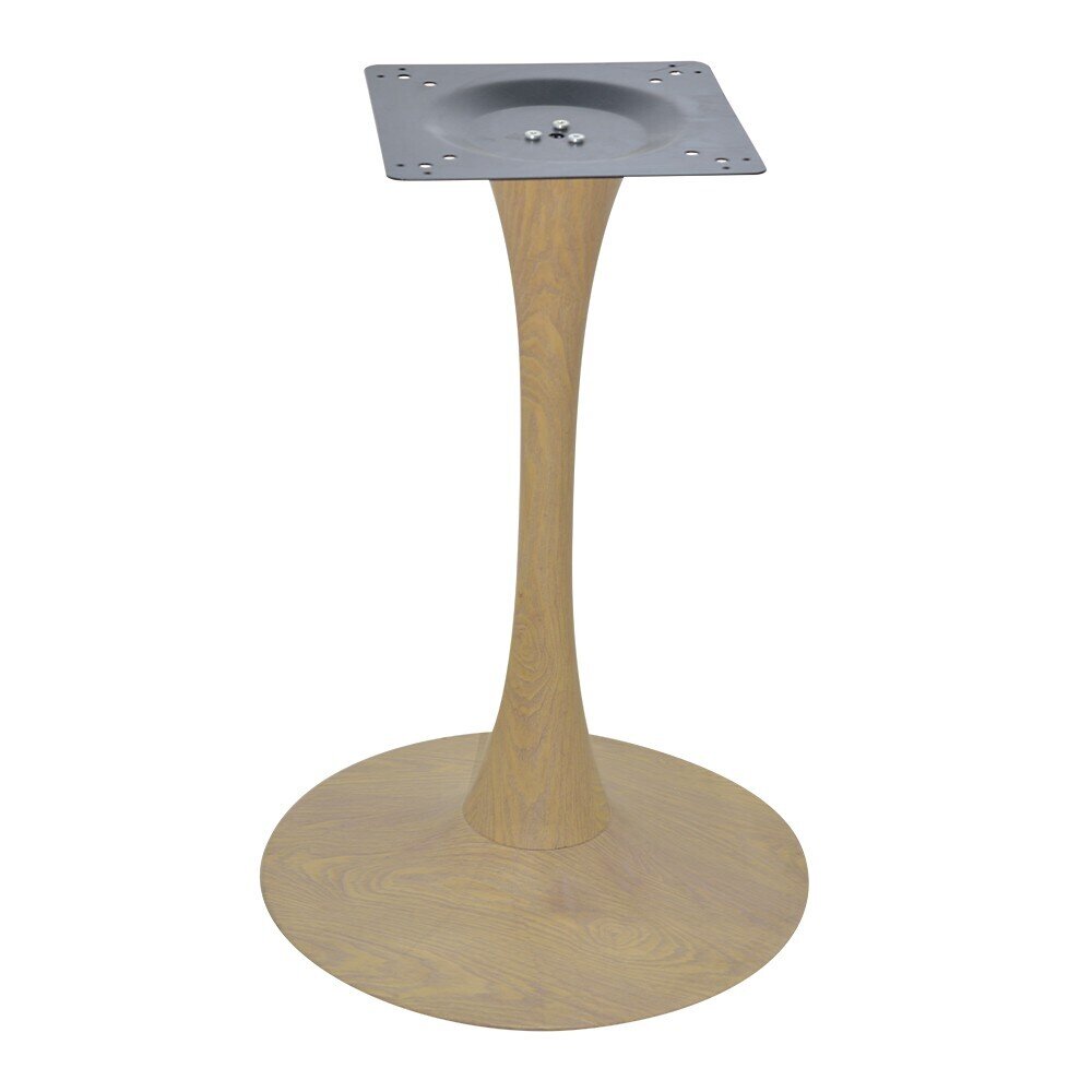 Base de mesa TULIP, color imitaci�n madera, base de 50 cms de di�metro, altura 70 cms