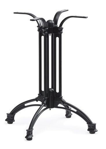 Base de mesa EIFFEL NEW, aluminio, 4 pies, negra, altura 70 cms Base de mesa EIFFEL NEW, aluminio, 4 pies, negra, altura 70 cms