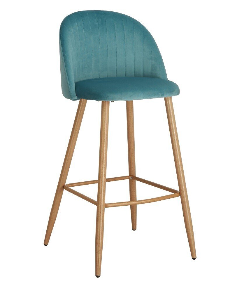 Taburete VELVET, metal, terciopelo turquesa Taburete VELVET, metal, terciopelo turquesa