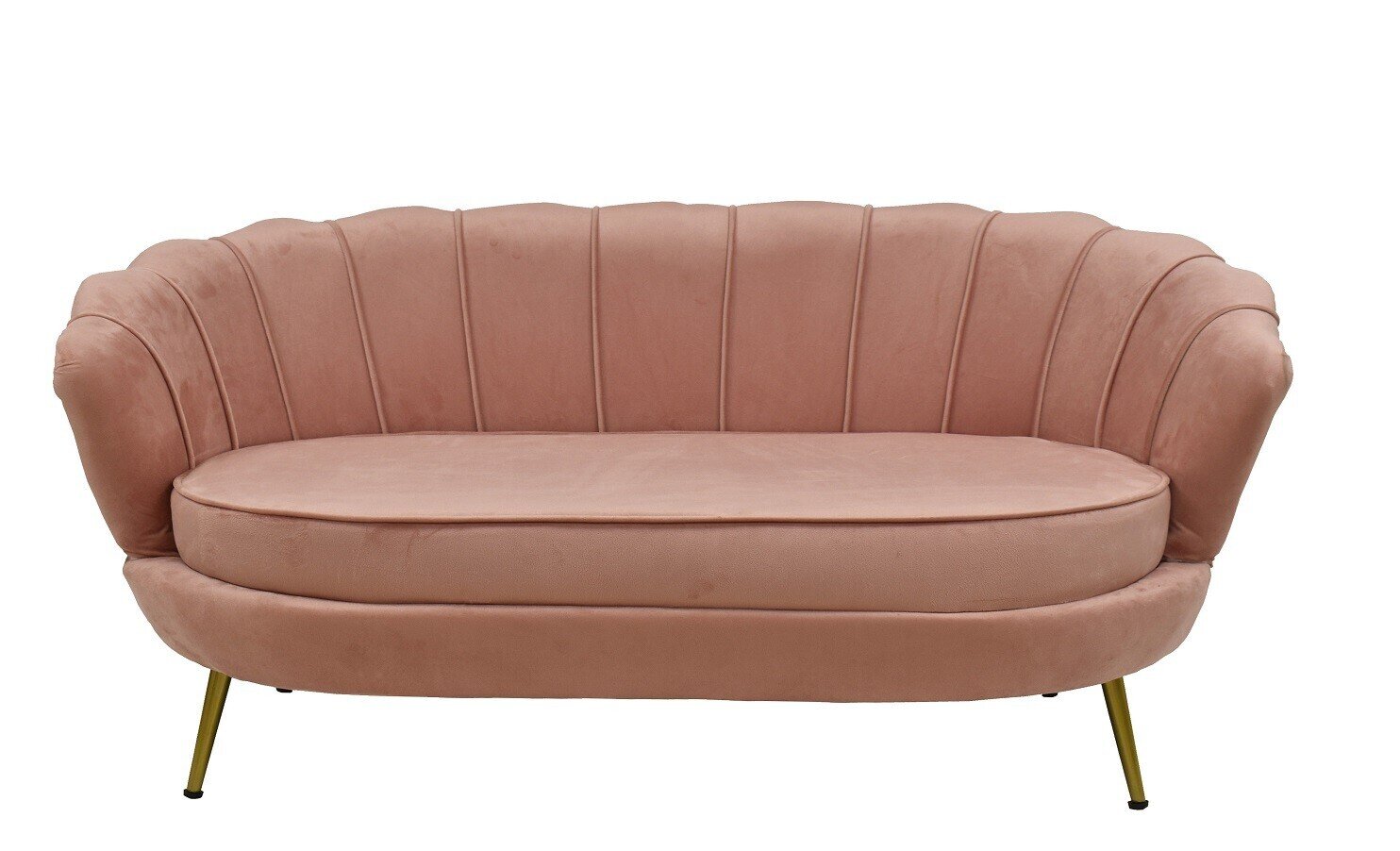 Sof� ROSMARI, 3 plazas, tapizado velvet  rosa