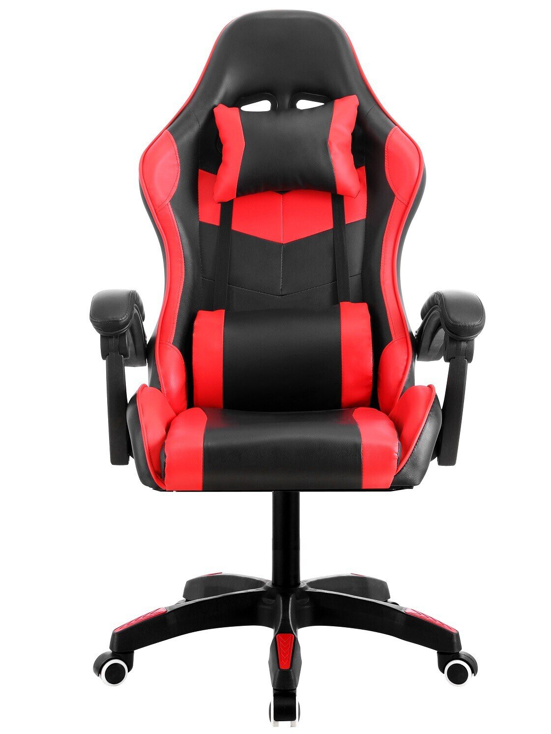 Sill�n de oficina SAKHIR, racing, similpiel negra y roja