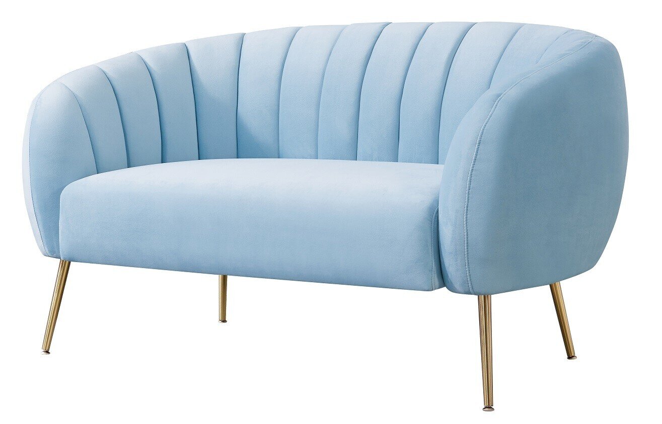 Sof� SIRET, 2 plazas, tapizado velvet  azul claro 59