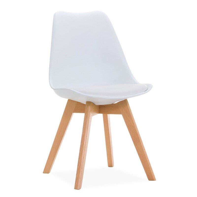 Silla TORRE 4P ( SU ), madera, polipropileno y coj�n blanco Silla TORRE 4P ( SU ), madera, polipropileno y coj�n blanco