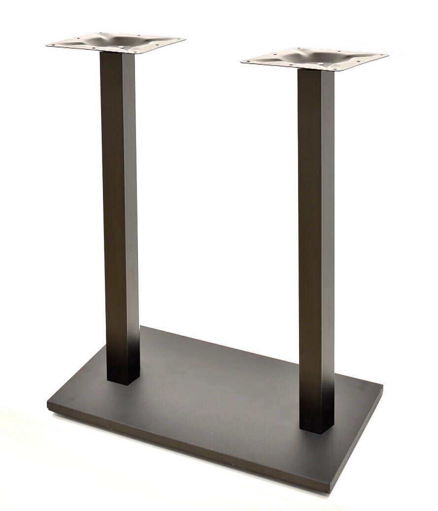 Base de mesa BEVERLY, alta, rectangular, tubo cuadrado, negra, base de 70 x 40 cms, altura 110 cms Base de mesa BEVERLY, alta, rectangular, tubo cuadrado, negra, base de 70 x 40 cms, altura 110 cms