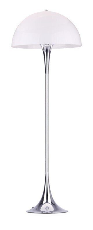 L�mpara VEYPA, de pie, metal, cromada, blanca