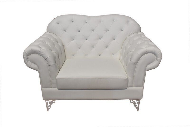 Sill�n LOREN, similpiel blanca