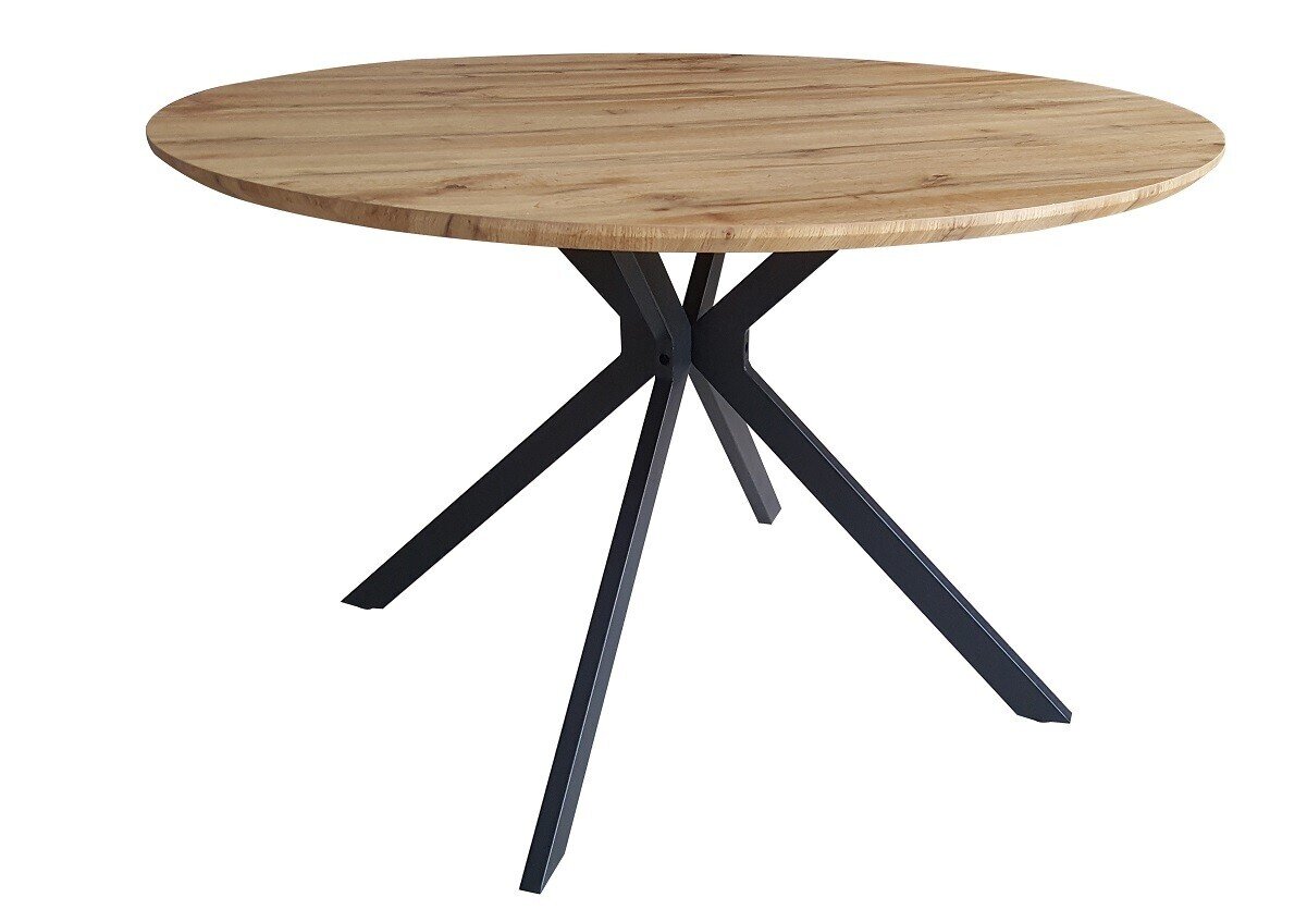 Mesa MINERVA, metal, madera, 120 cms de di�metro