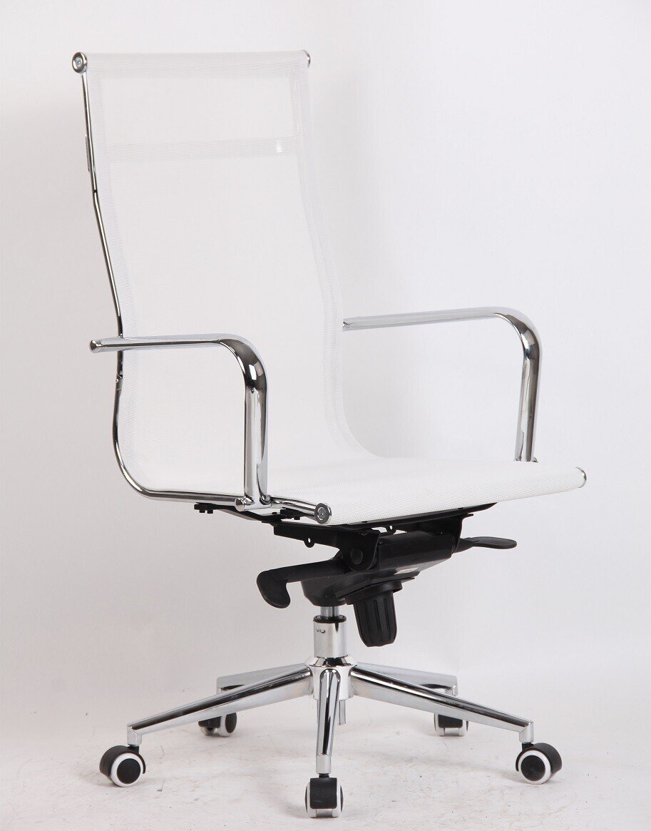 Sill�n de oficina NEVADA NEW, alto, malla blanca